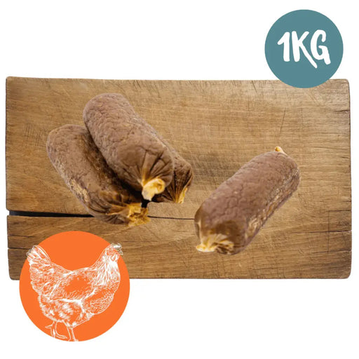 Chicken Potato & Turmeric Sausage - 1kg Bag - Natural Dog Chew