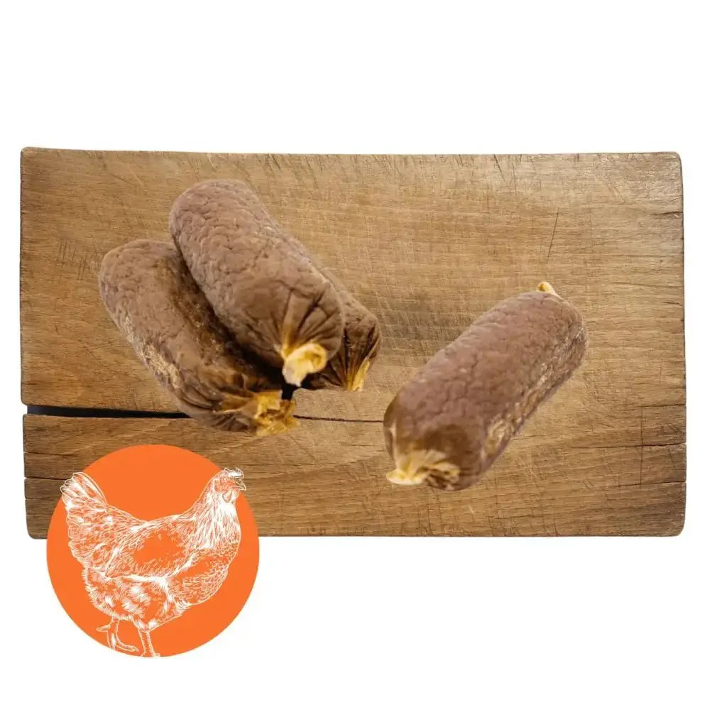 Pets Larder Chicken Turmeric Sausages with Three Key Ingredients