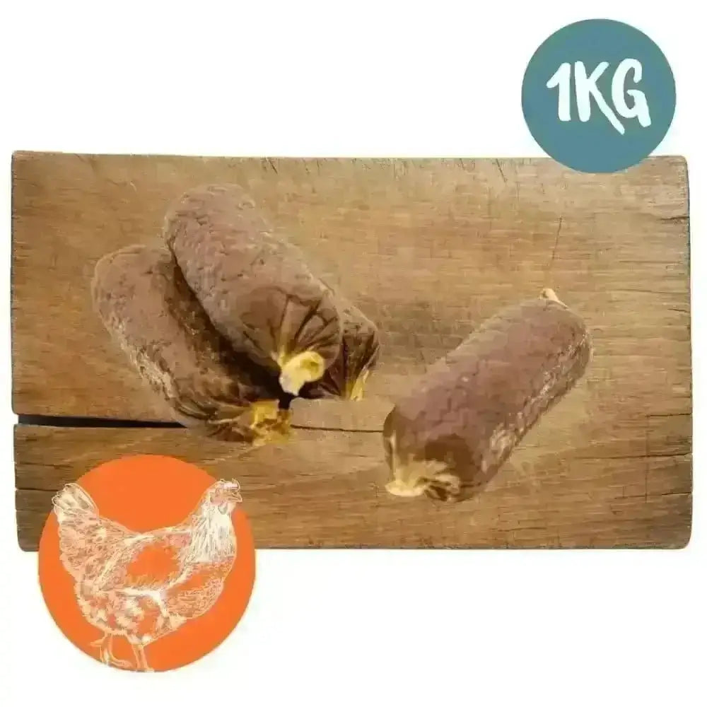 Pets Larder Chicken Potato Turmeric Sausages Offer 1kg Bag