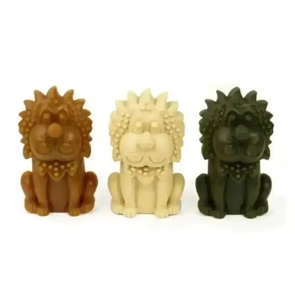 Choods 3D lion figurines in brown, beige, black vegetable starch chews
