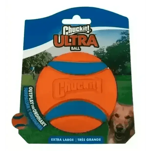 Chuckit Ultra Ball for dogs in extra-large size, made from durable extra-thick natural rubber