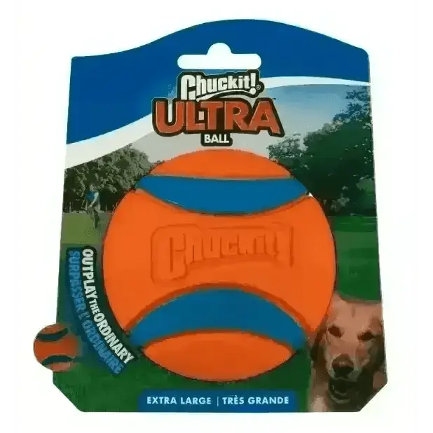 Chuckit Ultra Ball for dogs in extra-large size, made from durable extra-thick natural rubber