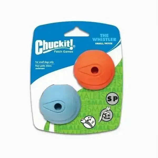 Chuckit! Whistler small dog toy with high-bouncing rubber balls