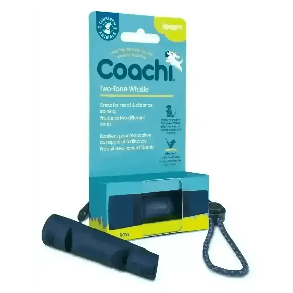 Coachi Two-tone Whistle Navy - Natural Pet Shop