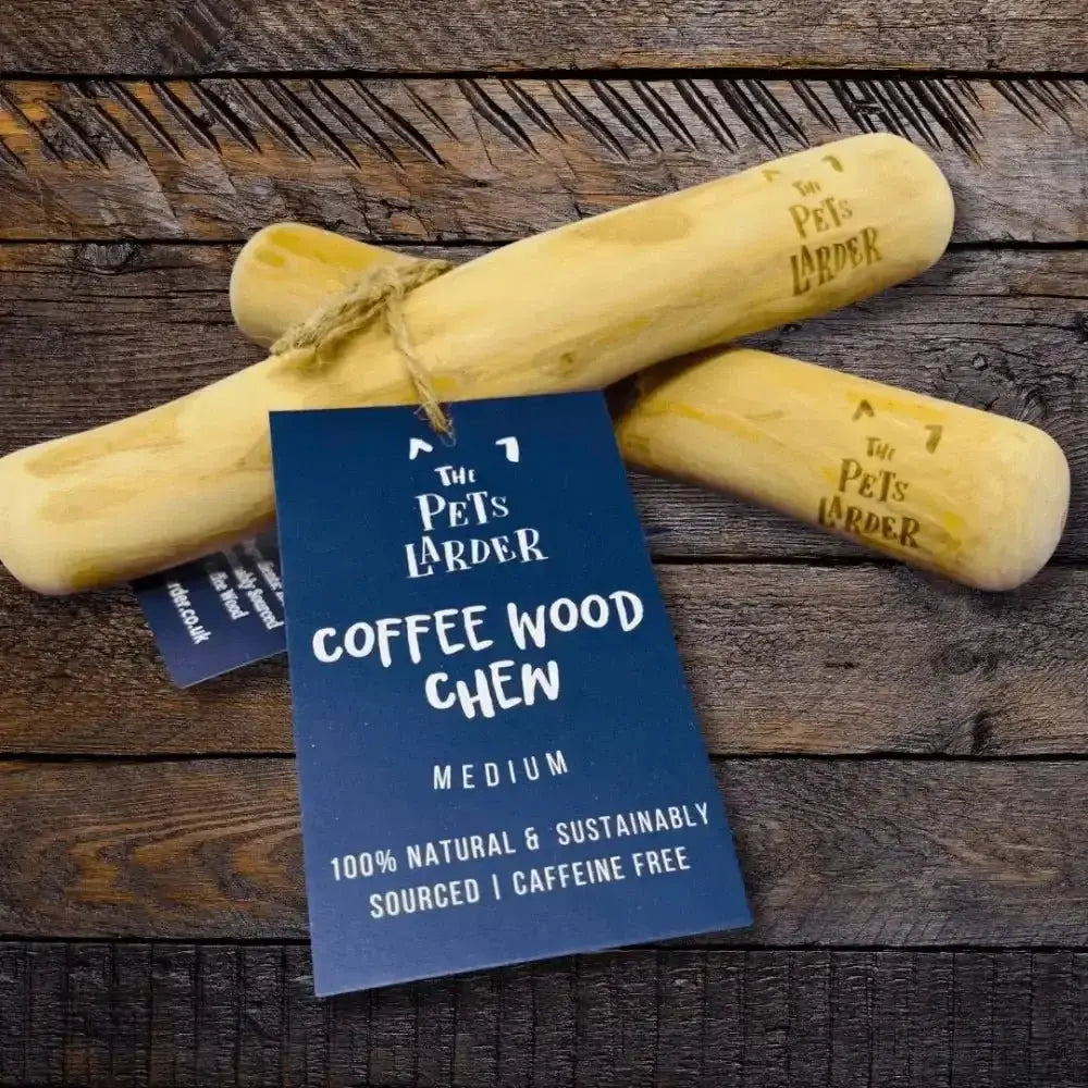 Medium Coffee Wood Dog Chews, Natural and Sustainable