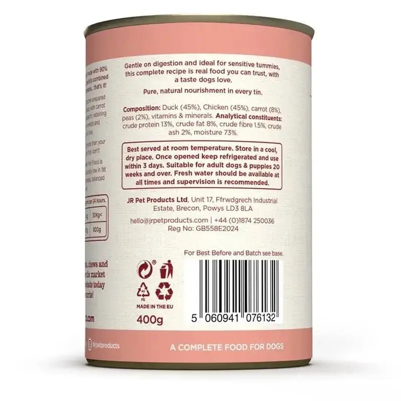 Complete Wellbeing Duck & Chicken 400g - Natural Wet Dog Food | Pet Shop