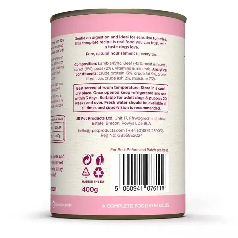 Complete Wellbeing Lamb & Beef 400g - Natural Wet Dog Food | Pet Shop