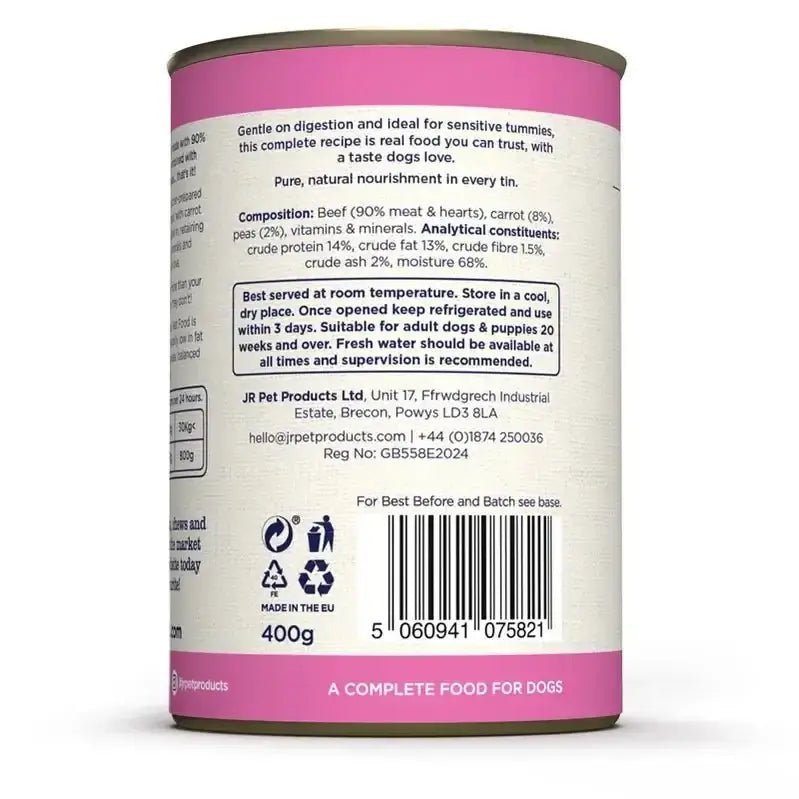 Complete Wellbeing Simply Beef 400g - Natural Wet Dog Food | Pet Shop