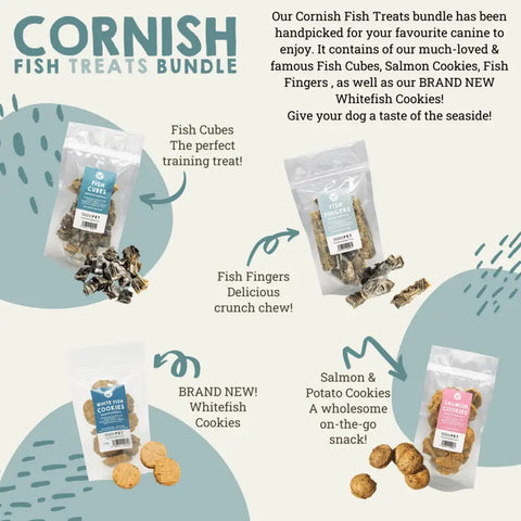 Boîte de sélection de poissons de Cornouailles pour chiens par Natural Cornish Pet