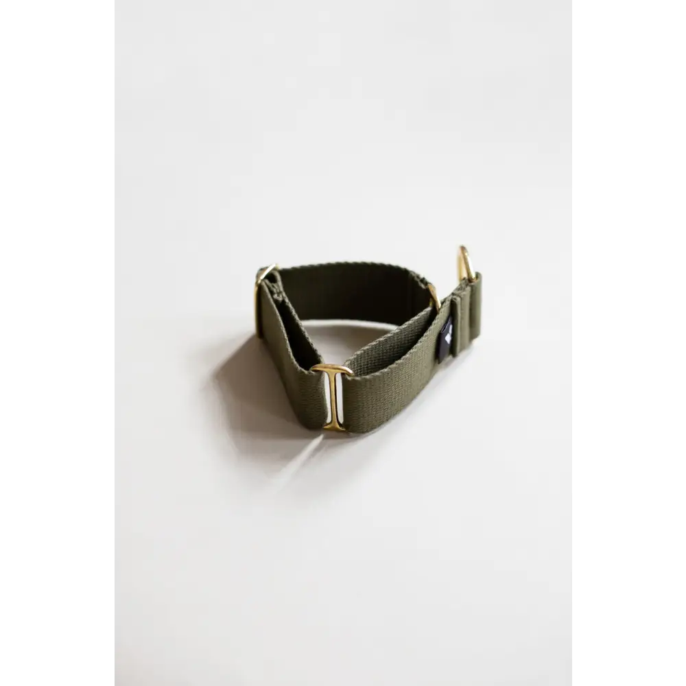 Cotton Martingale Collar - X-Small / Olive