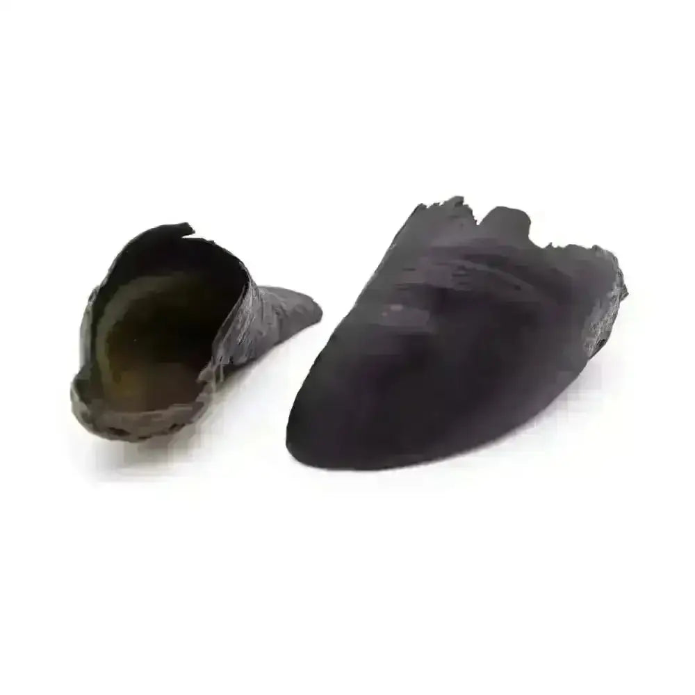 Pets Larder Cow Hooves in Black Leather Moccasin Slippers