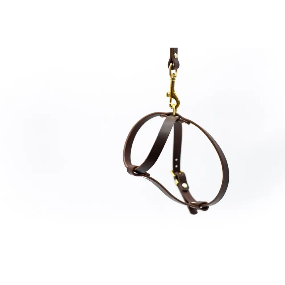 Cross Leather Harness - XX-Small / Chestnut
