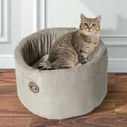 Danish Design cat cosy Arctic Bed Medium in chemical free faux suede