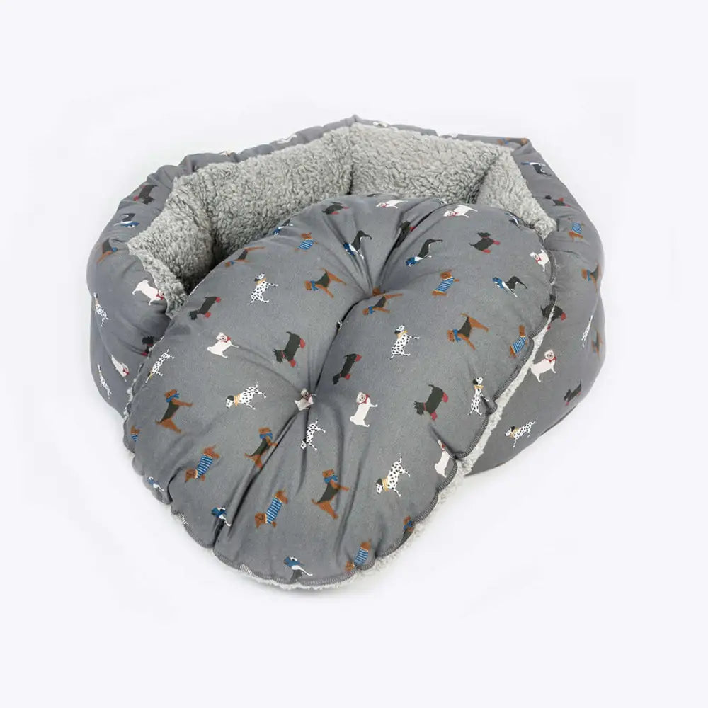 Danish Design FatFace - Marching Dogs - Deluxe Slumber Dog Bed - Dog Beds & Bowls