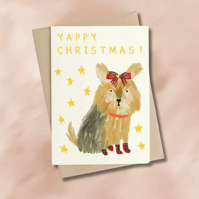 Yappy Christmas Dog Card