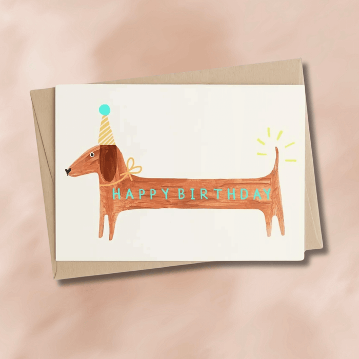Happy Birthday Sausage Dog Card