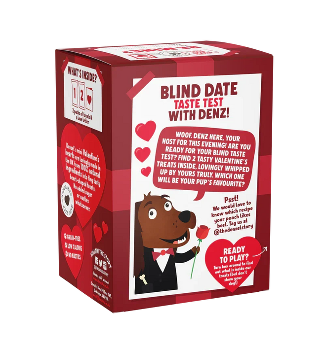 Denzel's Blind Date Gift Box Valentines Box for Dogs | Natural dog treats