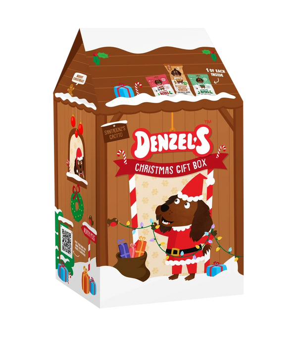 Denzel's Christmas Grotto Gift Box | Festive natural treats for dogs