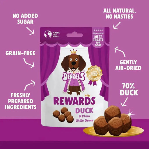 Denzel's Duck & Plum Rewards for Dogs | natural dog treats