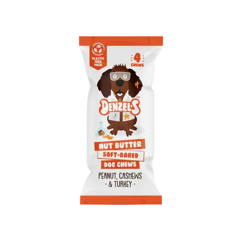 Denzel's Nut Butter Soft Baked Dog Chews | Natural chews for dogs