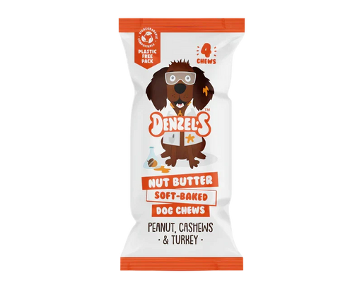 Denzel's Nut Butter Soft Baked Dog Chews | Natural chews for dogs