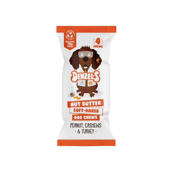Denzel's Nut Butter Soft Baked Dog Chews | Natural chews for dogs
