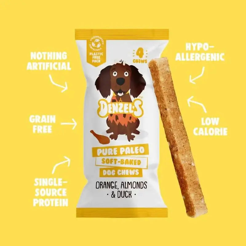 Denzel's Pure Paleo Soft Baked Dog Chews | Natural chews for dogs