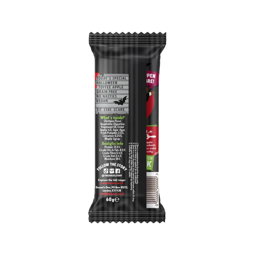 Denzels Toffee Apple Sticks 60g with terrifyingly tasty toffee apple beef jerky flavor
