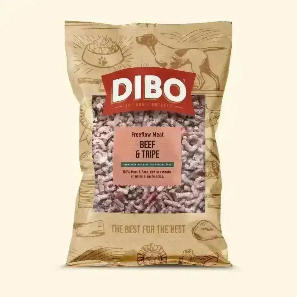 Dibo Freeflow Fozen Adult Dog Beef & Tripe - Natural Raw Food | Pet Shop