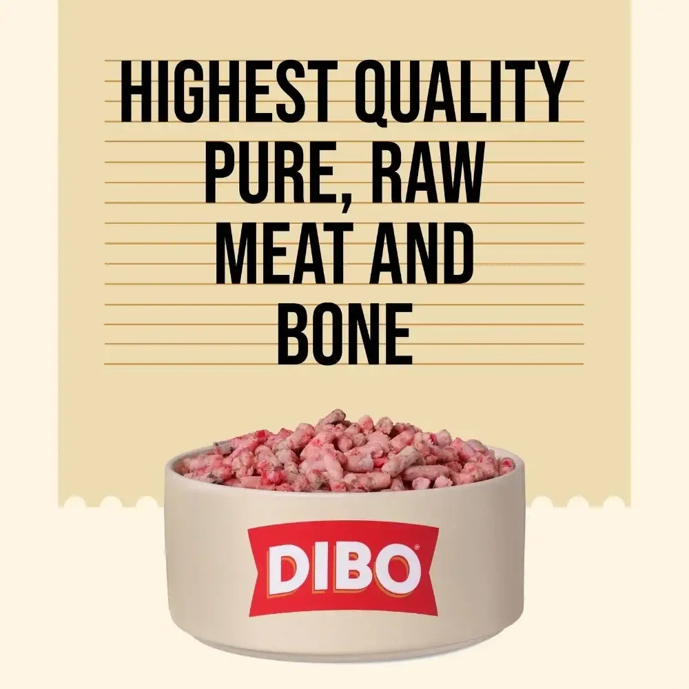 Dibo Freeflow Fozen Adult Dog Beef & Tripe - Natural Raw Food | Pet Shop