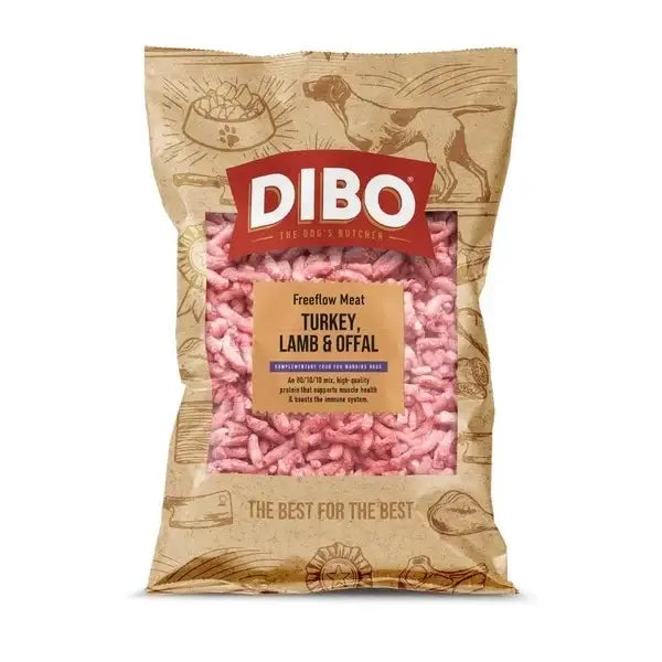 Dibo Freeflow Frozen Adult Dog Turkey Lamb & Offal - Natural Raw Food | Pet Shop