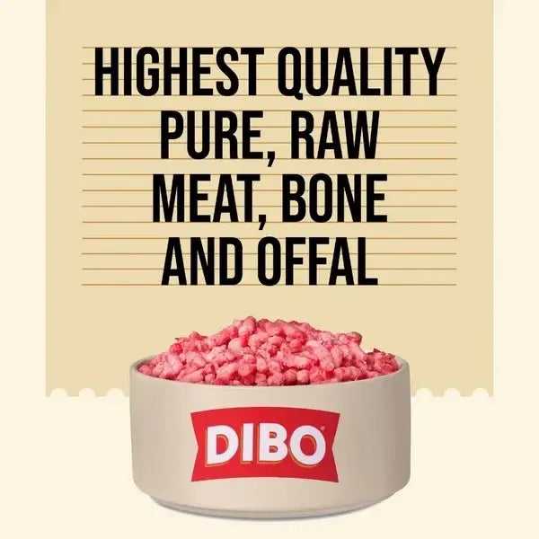 Dibo Freeflow Frozen Adult Dog Turkey Lamb & Offal - Natural Raw Food | Pet Shop
