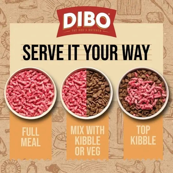 Dibo Freeflow Frozen Adult Dog Turkey Lamb & Offal - Natural Raw Food | Pet Shop