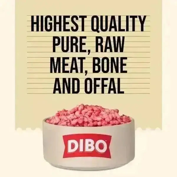 Dibo Freeflow Frozen Adult Dog Turkey Lamb & Offal - Natural Raw Food | Pet Shop