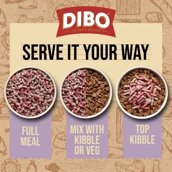 Dibo Freeflow Frozen Lamb and Tripe - Natural Raw Dog Food | Pet Shop