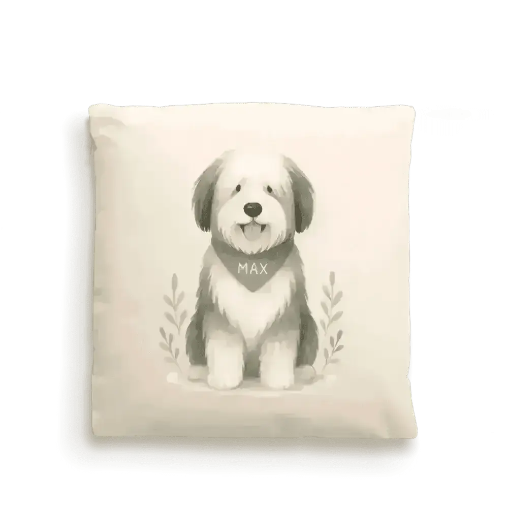 100% Cotton Custom Dog Cushion Cover – Personalised - Samoyed