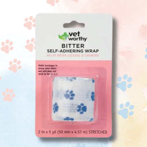 Vet Worthy Bitter Self-Adhering Wrap for Dogs | Natural Healing and First Aid for Pets
