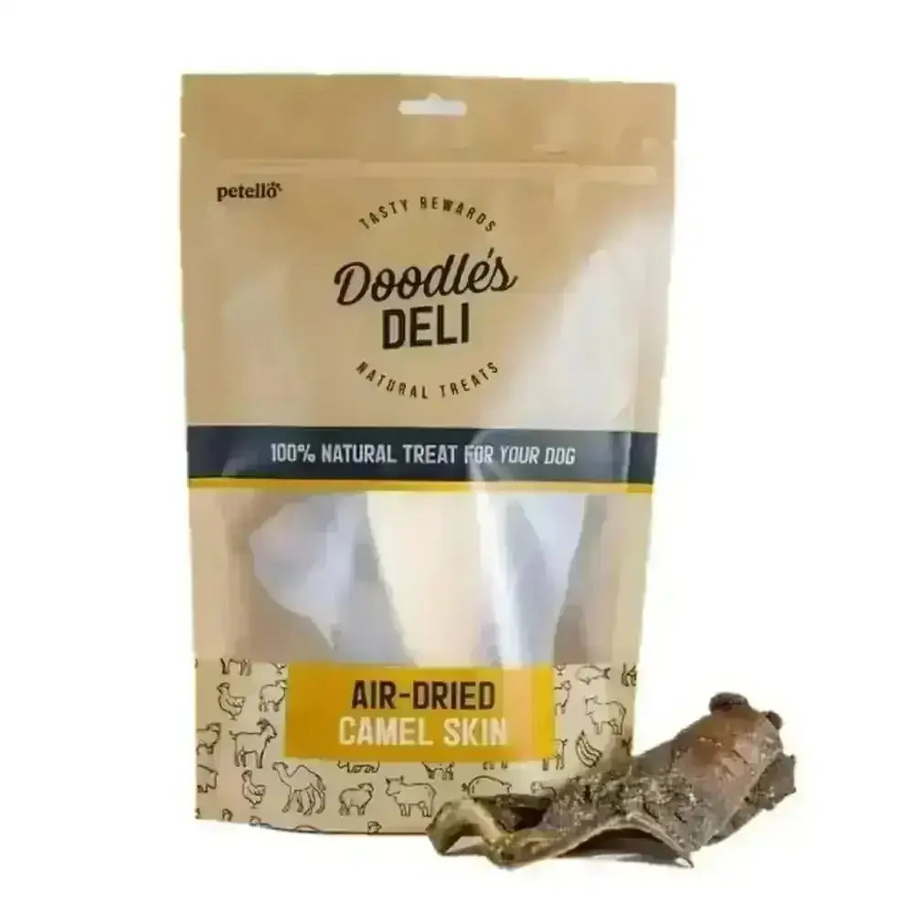 Doodles Deli Air Dried Camel Skin Dog Treat Bag