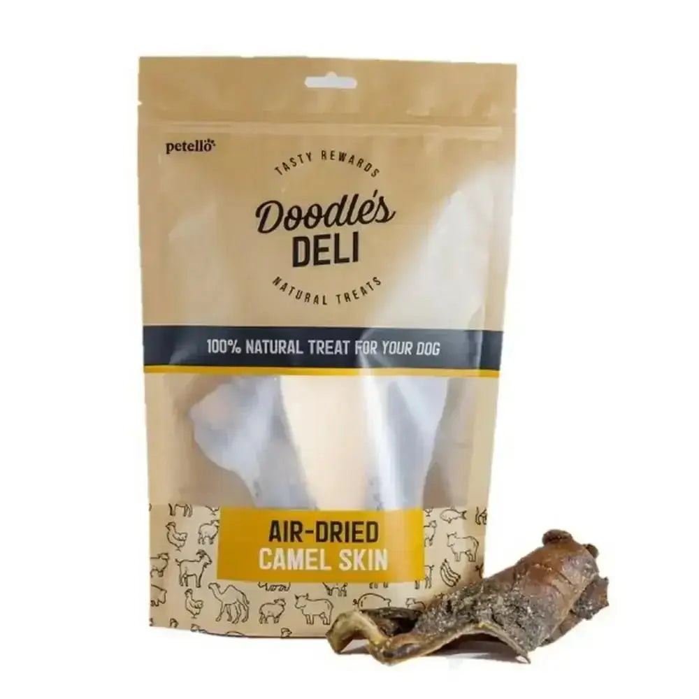 Doodles Deli Air Dried Camel Skin Dog Treat Bag