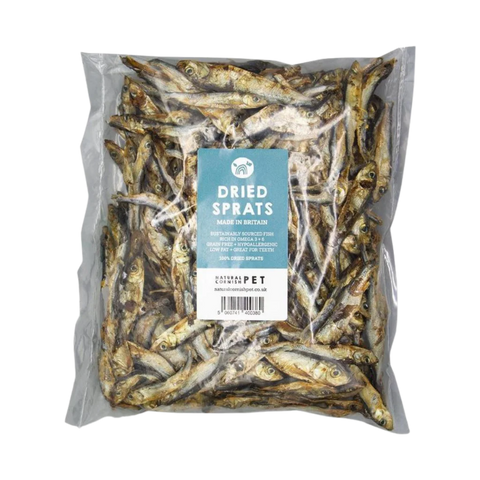 Dried spratts Natural Cornish Pet Shop