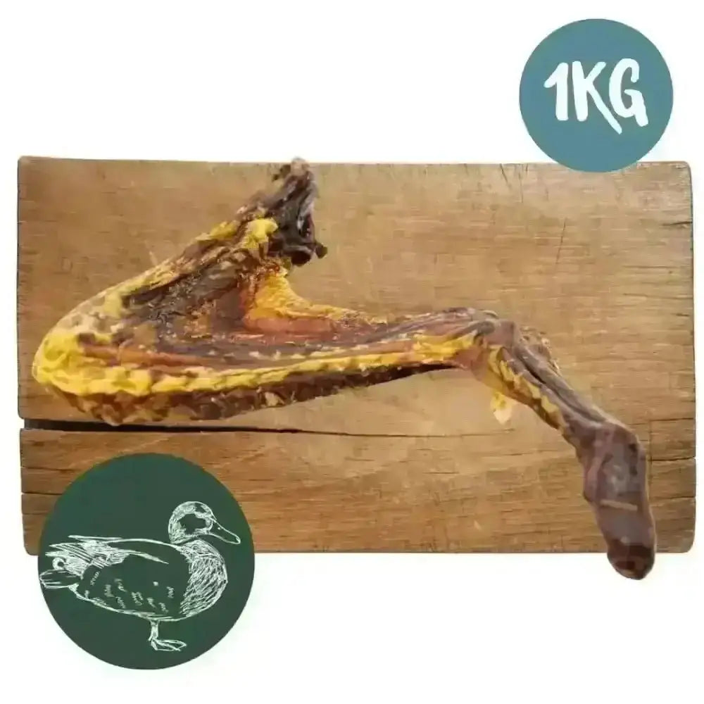 1kg bag of Pets Larder dried duck wings natural meat chew for dogs