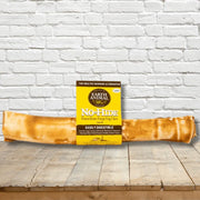 Earth Animal No-Hide Peanut Butter Chew large dog treat, natural, digestible, bacon flavor