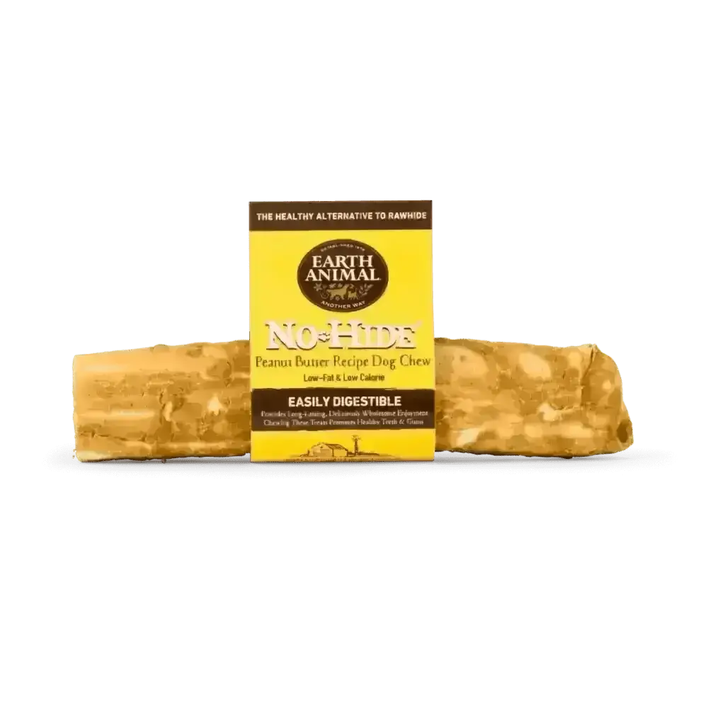 Earth Animal No-Hide Peanut Butter Chew for dogs, easily digestible peanut butter chew
