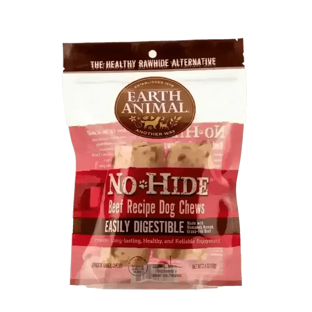 Earth Animal No-Hide Beef Chew for dogs, easily digestible and natural dog treat