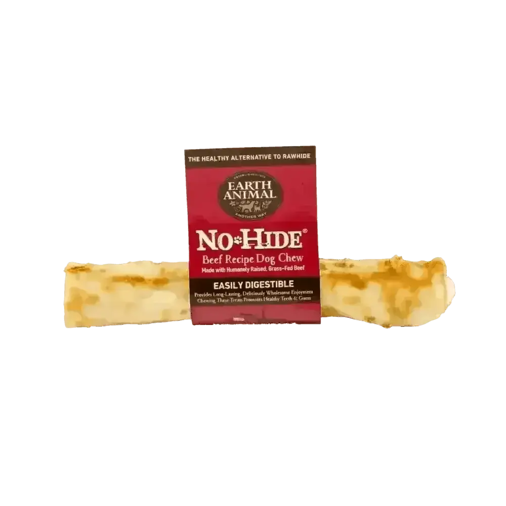 Earth Animal No-Hide Wholesome Beef Chew for dogs, easily digestible and long-lasting