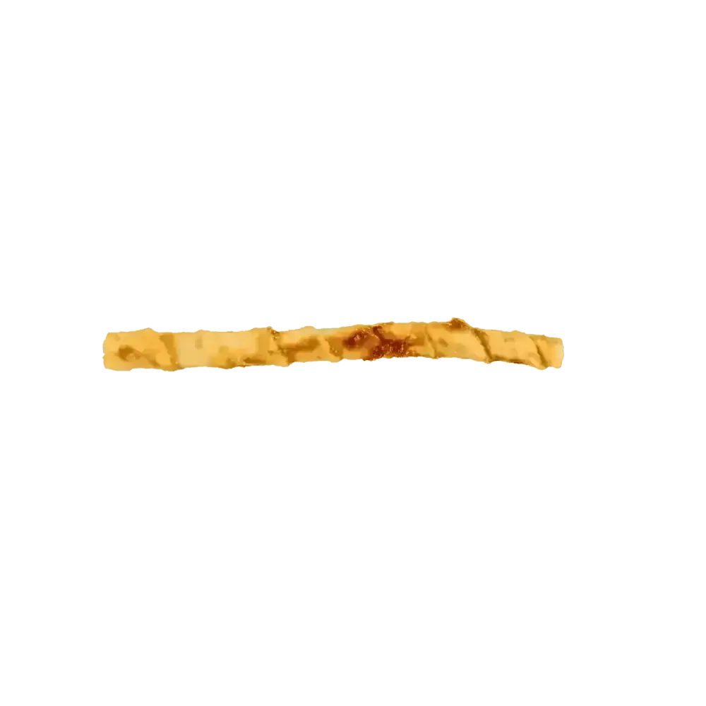Golden twisted rope bracelet with brown accents, textured surface, from Earth Animal No-Hide Wholesome Beef Stix