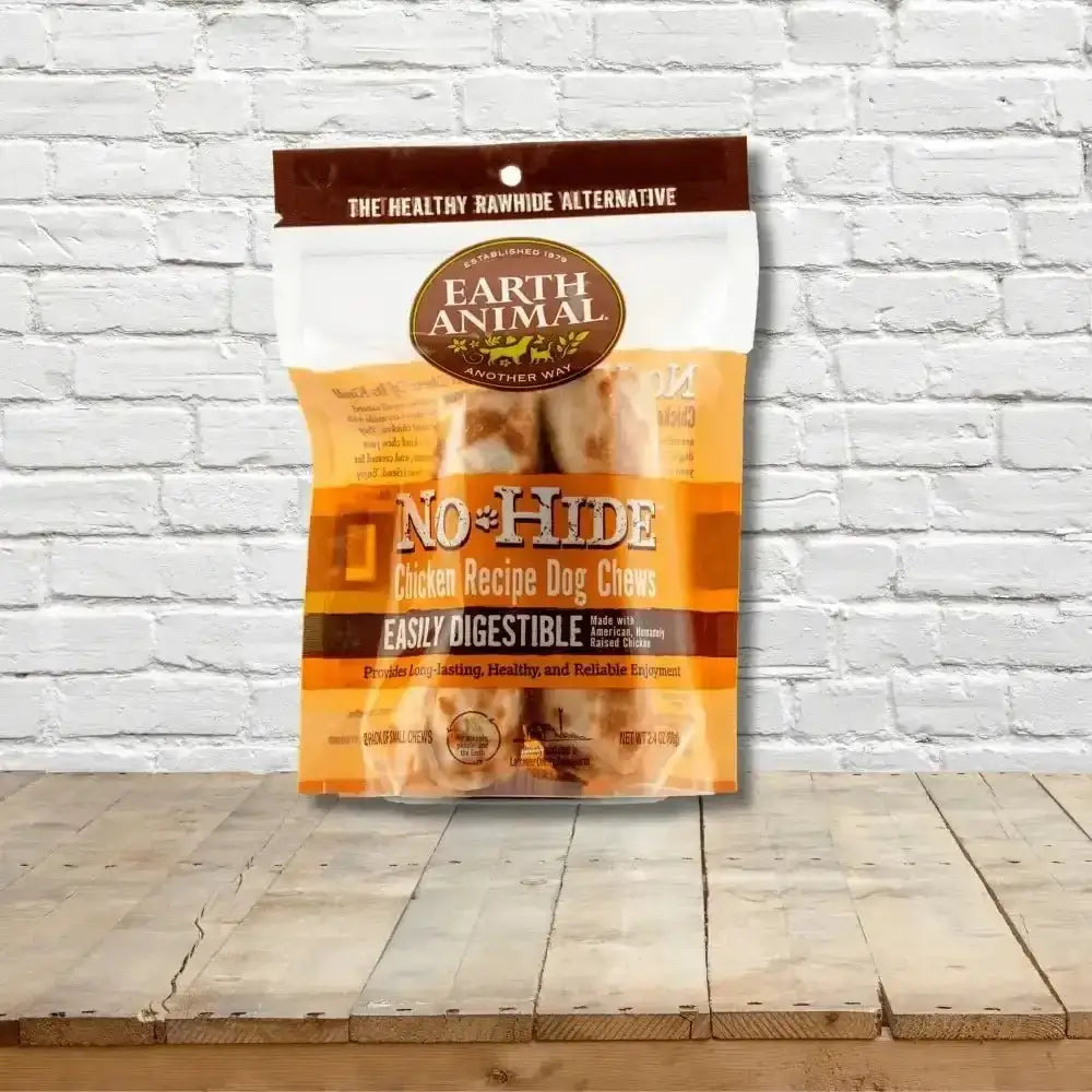 Earth Animal No-Hide Wholesome Chicken Chew 2 Pack for Dogs