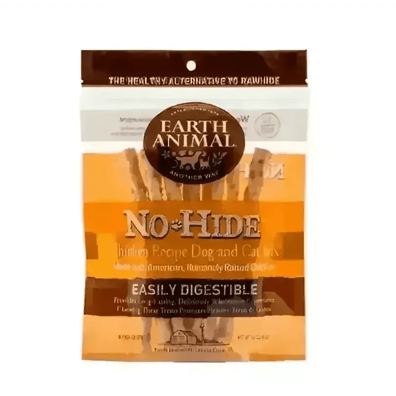 Earth Animal No-Hide Wholesome Chicken Stix treats for dogs and cats, easily digestible