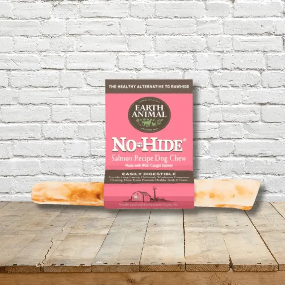 Earth Animal No-Hide Salmon Chew for dogs, healthy and easily digestible alternative