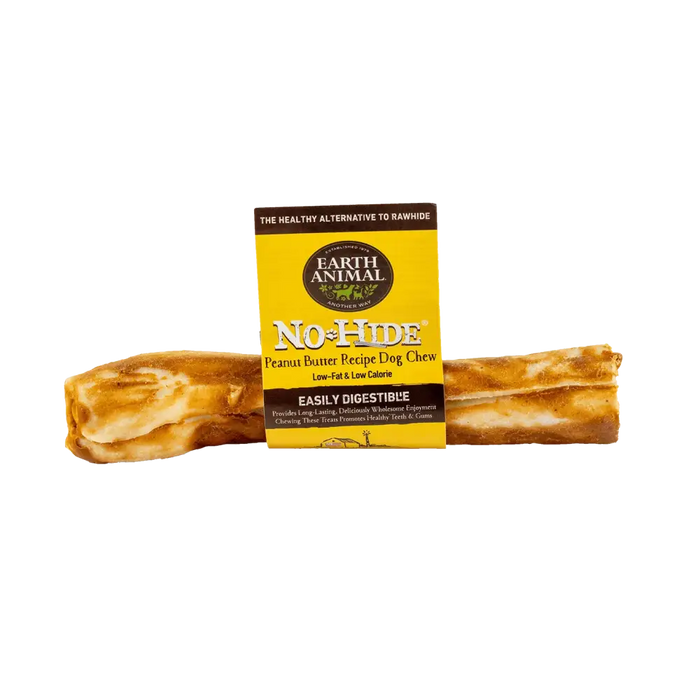 Earth Animal No-Hide Peanut Butter Chew - Medium - Natural Dog Chew